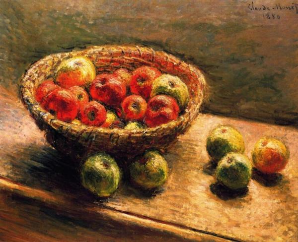 A Basket Of Apples by Claude Monet