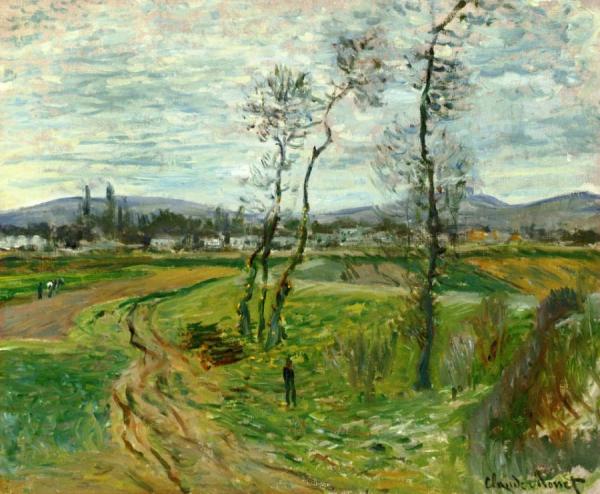 A Field At Gennevilliers by Claude Monet