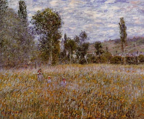 A Meadow by Claude Monet