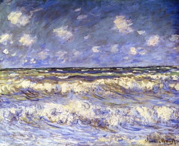 A Stormy Sea by Claude Monet