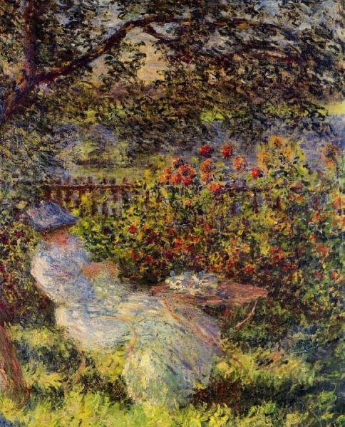 Alice Hoschede In The Garden by Claude Monet