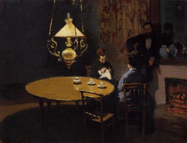 An Interior After Dinner by Claude Monet Oil Painting Reproductions