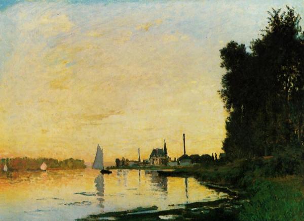 Argenteuil, Late Afternoon by Claude Monet
