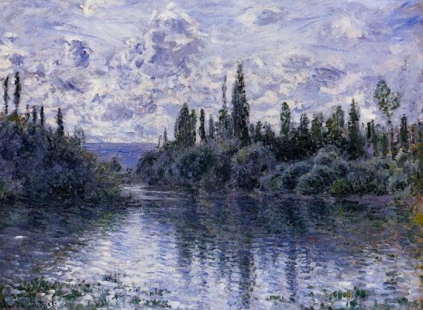 Arm Of The Seine Near Vetheuil by Claude Monet
