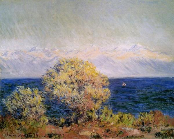 At Cap D'antibes, Mistral Wind by Claude Monet