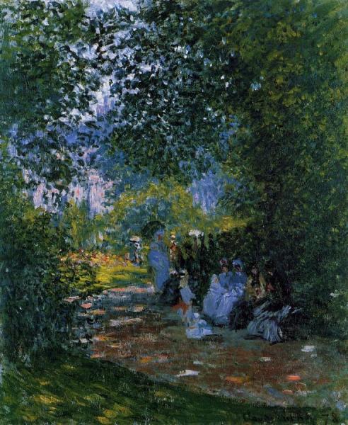 At The Parc Monceau by Claude Monet