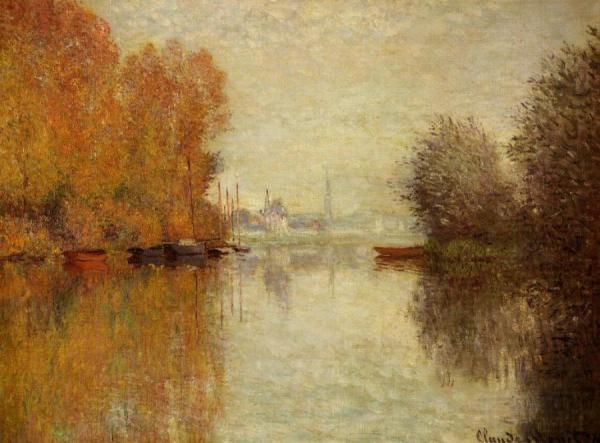 Autumn On The Seine At Argenteuil by Claude Monet