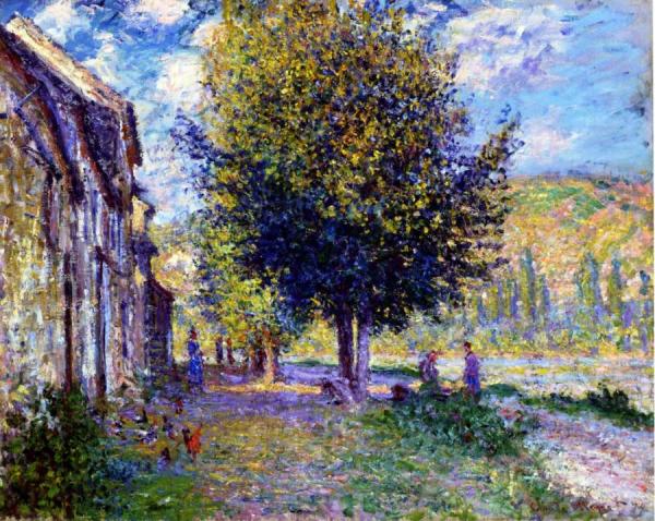 Banks Of The Seine At Lavacourt by Claude Monet