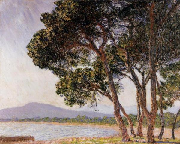 Beach In Juan-les-pins by Claude Monet