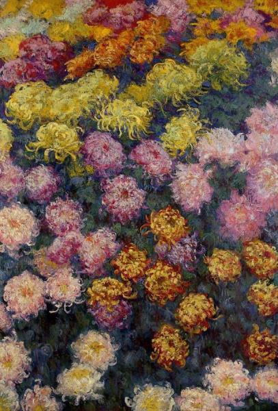 Bed Of Chrysanthemums by Claude Monet