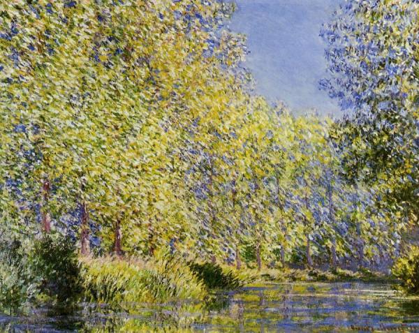 Bend In The River Epte by Claude Monet