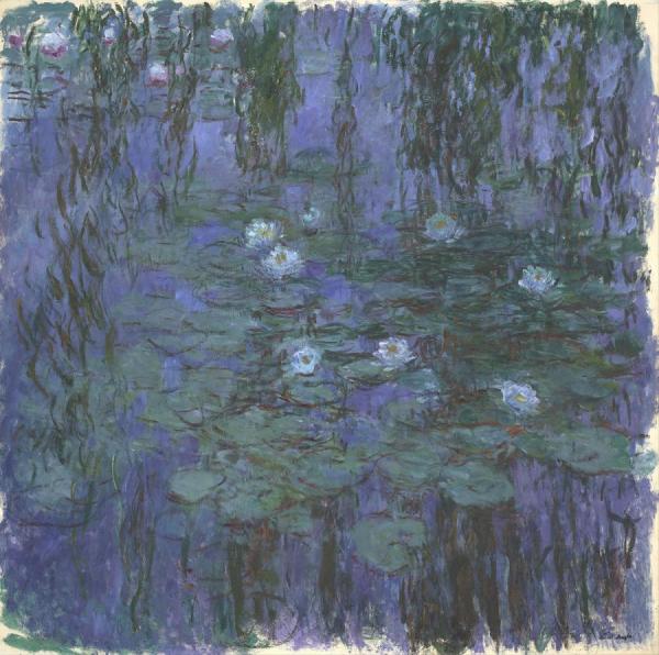 Blue Water Lilies by Claude Monet Oil Painting Reproductions
