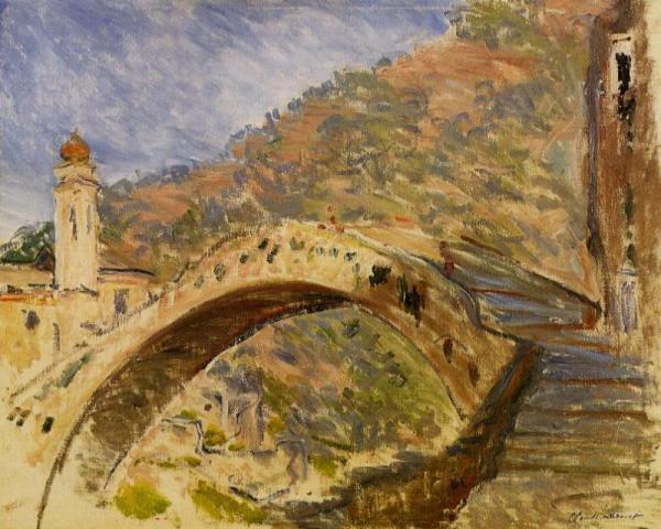 Bridge At Dolceacqua by Claude Monet