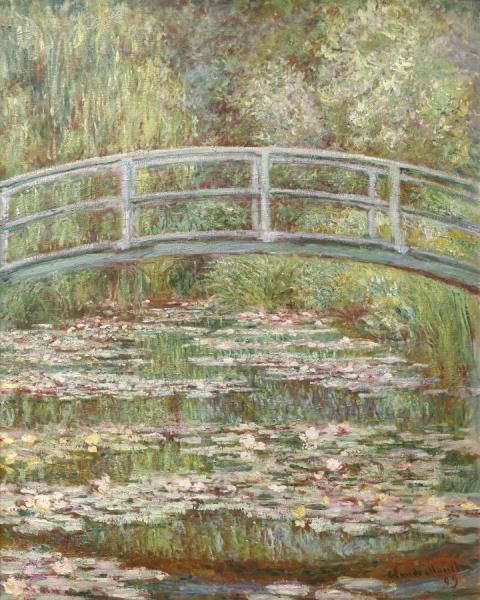 Bridge Over A Pond Of Water Lilies,1899 by Claude Monet