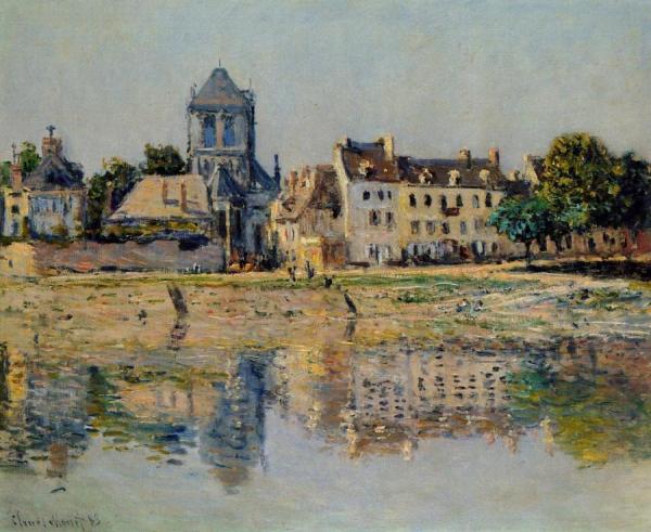 By The River At Vernon by Claude Monet