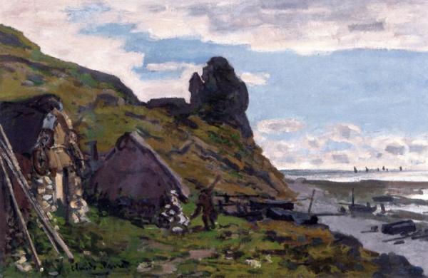 Cabins At Sainte-adresse by Claude Monet Oil Painting Reproductions