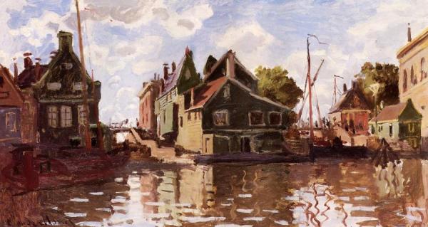 Canal In Zaandam by Claude Monet