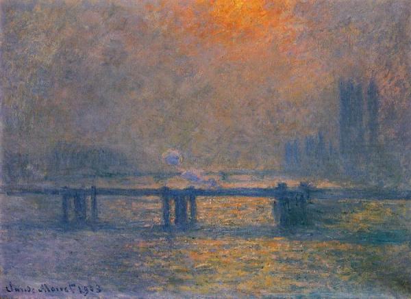 Charing Cross Bridge, The Thames by Claude Monet