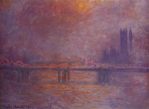 Charing Cross Bridge, The Thames by Claude Monet