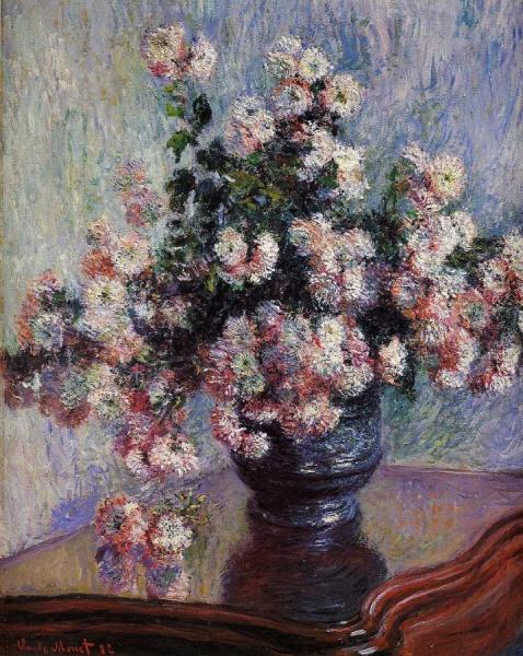 Chrysanthemums by Claude Monet