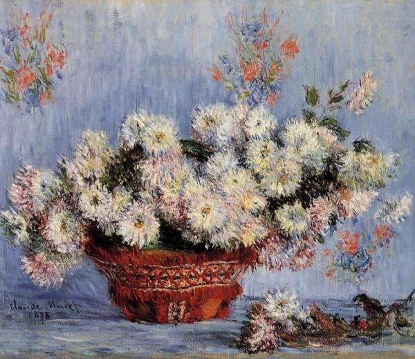 Chrysanthemums by Claude Monet