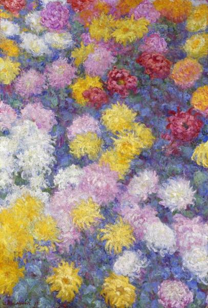 Chrysanthemums by Claude Monet