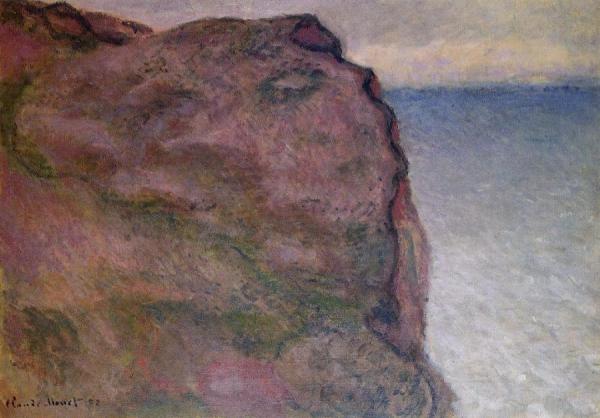 Cliff At Petit Ailly, At Varengeville by Claude Monet
