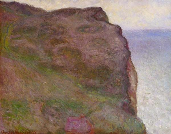 Cliff At Petit Ailly In Grey Weather by Claude Monet Oil Painting Reproductions