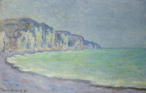 Cliff At Pourville by Claude Monet