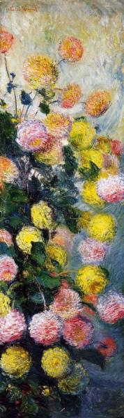 Dahlias by Claude Monet