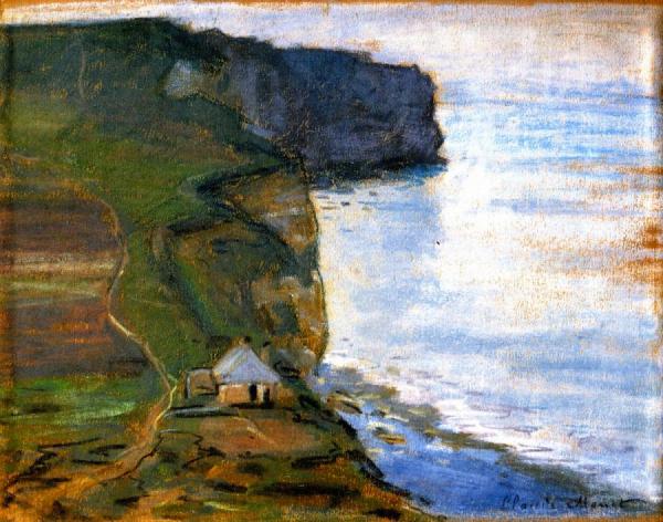 Étretat, The Cap D'antifer by Claude Monet