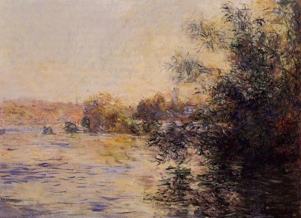Evening Effect Of The Seine by Claude Monet Oil Painting Reproductions