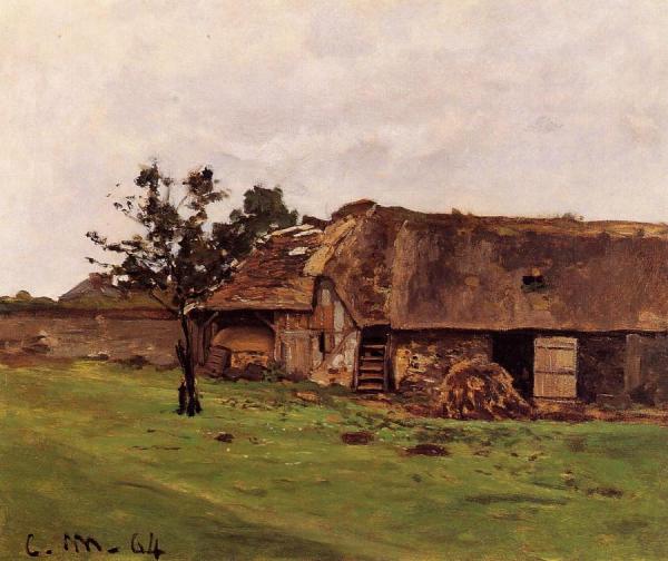 Farm Near Honfleur by Claude Monet Oil Painting Reproductions