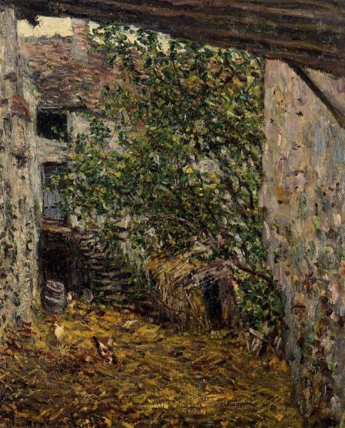 Farmyard by Claude Monet