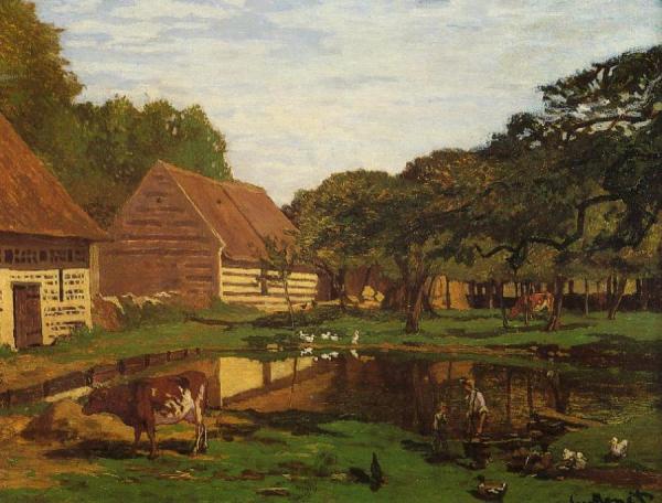 Farmyard In Normandy by Claude Monet Oil Painting Reproductions