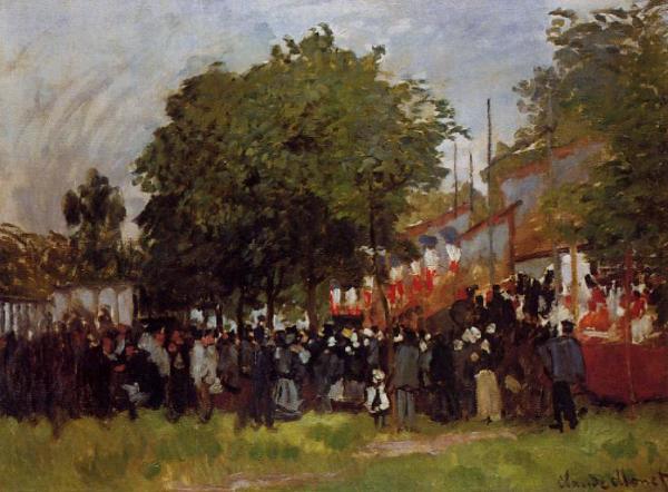 Fete At Argenteuil by Claude Monet