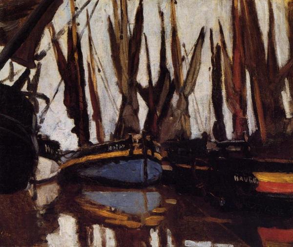 Fishing Boats (study) by Claude Monet