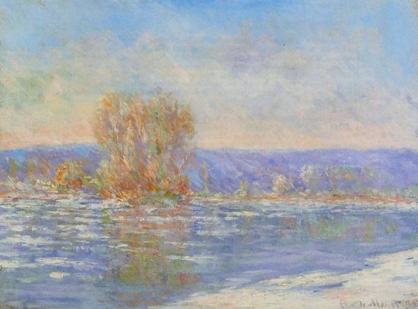 Floating Ice Near Bennecourt by Claude Monet