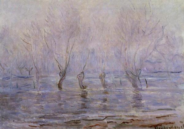 Flood At Giverny by Claude Monet Oil Painting Reproductions