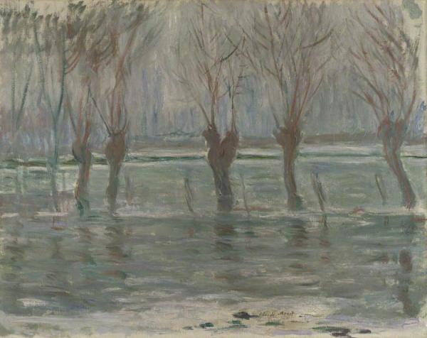 Flood Waters by Claude Monet Oil Painting Reproductions