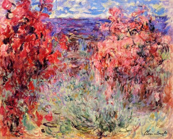 Flowering Trees Near The Coast by Claude Monet