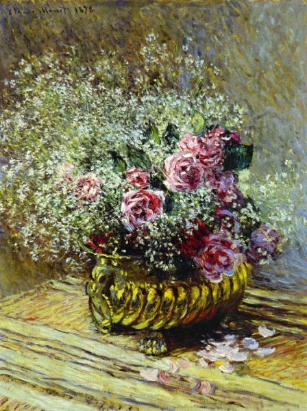 Flowers In A Pot by Claude Monet