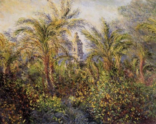 Garden In Bordighera, Morning Effect by Claude Monet