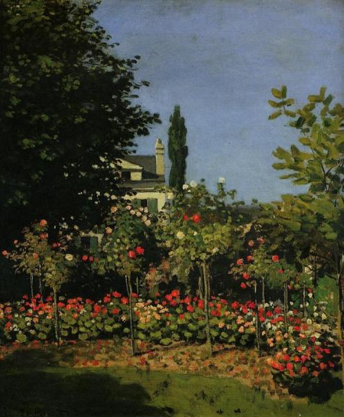 Garden In Flower by Claude Monet