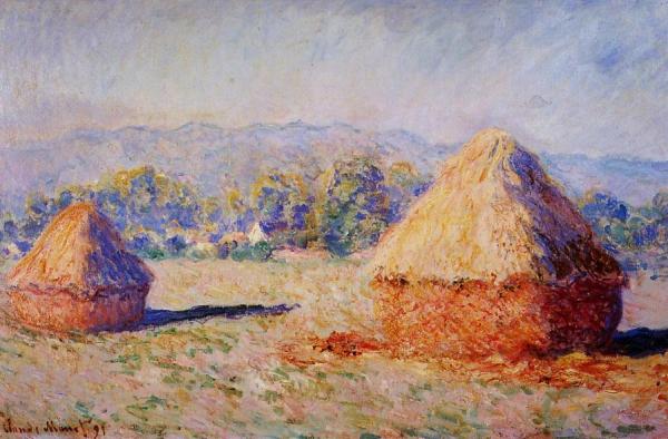 Grainstacks In The Sunlight, Morning Effect by Claude Monet Oil Painting Reproductions