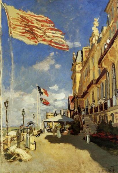 Hotel Des Roches Noires, Trouville by Claude Monet