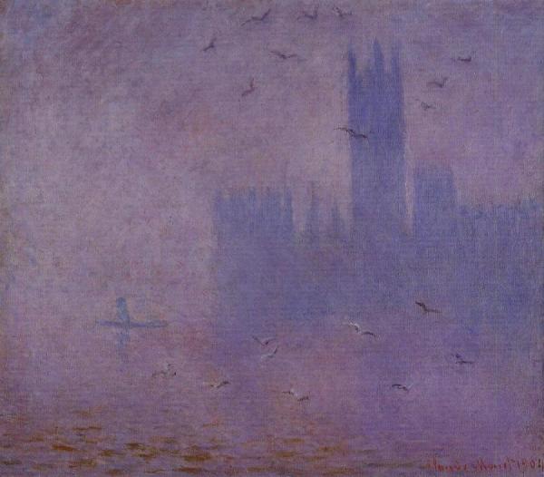 Houses Of Parliament, Seagulls by Claude Monet