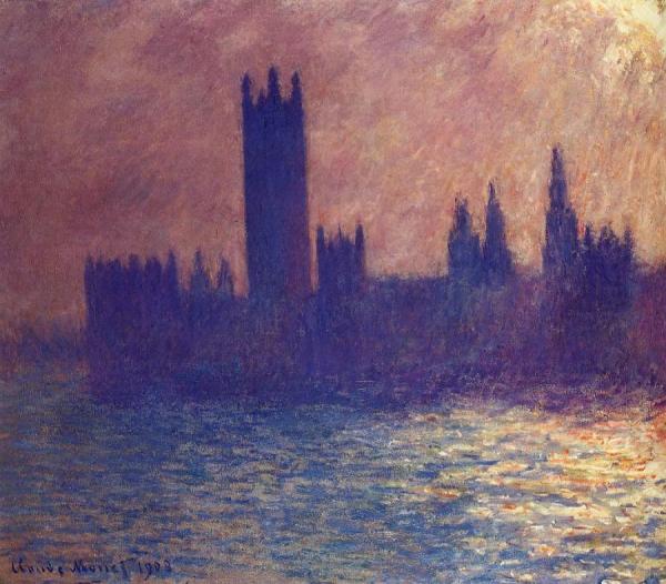 Houses Of Parliament, Sunlight Effect by Claude Monet Oil Painting Reproductions