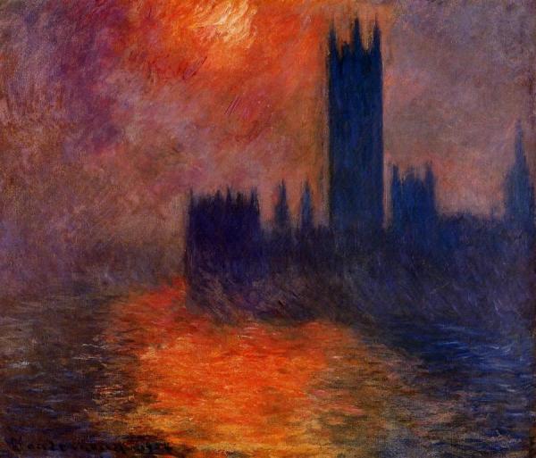 Houses Of Parliament, Sunset by Claude Monet