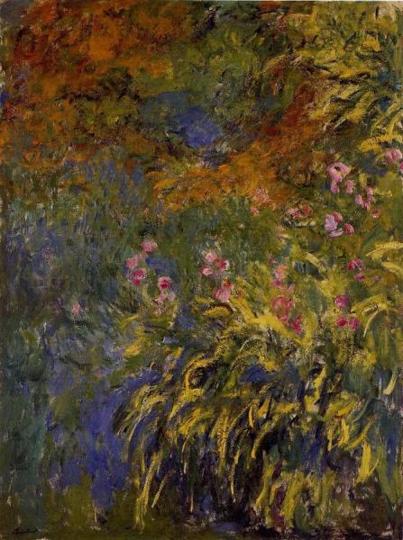 Irises by Claude Monet